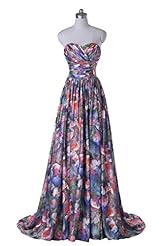 General Print Chiffon Lace Evening Dress/Maxi Dress 
