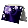Bundle Monster MINI NETBOOK Laptop Notebook Skin Sticker Cover Art Decal - 7" 8" 9" 10" - Fit HP Dell Asus Acer Eee Compaq MSI - Purple Flower