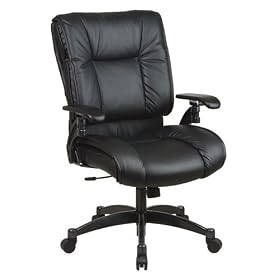 Office Star SPACE 9333 Black Deluxe Conference Chair with Cantilever Arms by Office Star