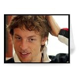 Jenson Button - Greeting Card (Pack of 2) - 7x5 inch - Art247 - Standard Size - Pack Of 2