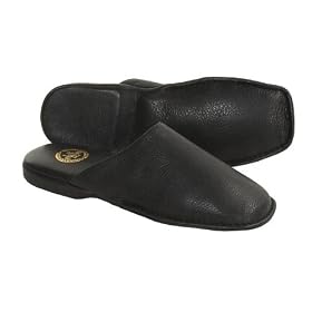 L.B. Evans Lariat Leather Slippers with Travel Case (For Men) by L.B. Evans