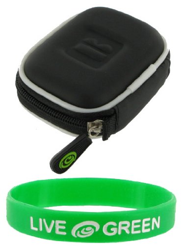 Ultra Slim Hard Shell Bluetooth Carrying Case for Aliph Jawbone and Aliph Jawbone II + Bonus Young Micro TM - Live Green WristBand