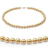Genuine Swarovski Crystal Pearl Necklace- Gold (8mm)