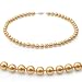 Genuine Swarovski Crystal Pearl Necklace- Gold (8mm)