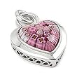 Millefiori Pink Heart Pendant