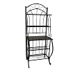 Valencia Baker Rack Storage Unit - Black
