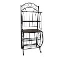 Valencia Baker Rack Storage Unit - Black
