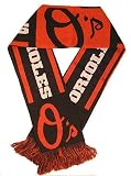 Baltimore Orioles Baseball Warm Woven Knit Stripe Team Scarf