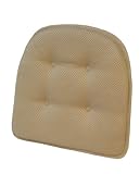 Deals Countdown Klear Vu 414197-20 Gripper Batali Chairpad, Ivory # Seat Cushion Read Reviews