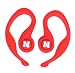 Koss SportClip Earphones with Wind Up Storage Case, University of Nebraska Logo - Red