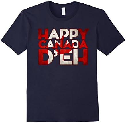 Men's Happy Canada D'eh (Day) T-Shirt XL Navy