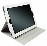 Krusell - LUNABLANCIPAD3 - Housse en cuir pour iPad 3 - Blanc