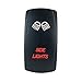 Laser Backlit Red Rocker Switch Side Lights 20A 12V On/Off LED Light STV Motorsports