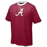 Nike Alabama Crimson Tide Crimson Contrast Neck Logo T-shirt