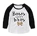 Orangeskycn Cute Baby Kids Boys Girls Long Sleeve Letter Print T-Shirt Top Outfits