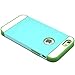 iPhone 6S Plus Case, iPhone 6 Plus Case, MagicMobile Hybrid Hard Protective Slim Durable Case for Apple iPhone 6S Plus / 6 Plus (5.5') Dual Layer TPU Hard PC Armor Cute Cover - Light Blue -Neon Green
