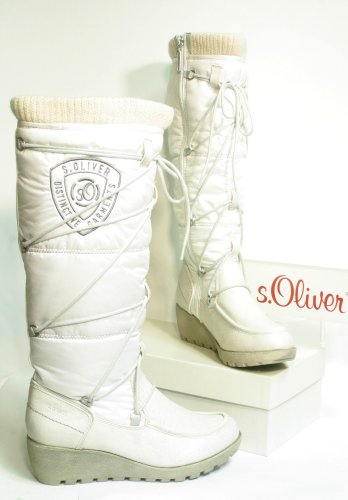 Warmer s.Oliver TREND Stiefel offwhite weiß Gr. 39