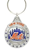 Pewter MLB Team Logo Key Ring - New York Mets - NY Mets