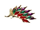 Rare Siam Amethyst Emerald Crystal Rhinestone Hedgehog Animal Forest Pin Brooch