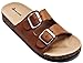 Women Soft Foam Cork Sandal Footbed Double Strap Flat Sandal