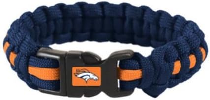 Denver Broncos Authentic Licensed NFL Paracord Survival Bracelet 59693002 (Large/X-Large)