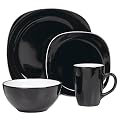 Duo Quadro 16-pc. Dinnerware Set - Black