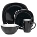 Duo Quadro 16-pc. Dinnerware Set - Black