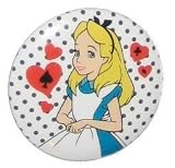 Alice in Wonderland Hearts Space Club Diamond Button