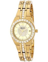 Relic Womens ZR11778 Analog Display Analog Quartz Gold Watch