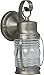 Craftmade Z112-BN Nautical Outdoor Wall Mount Sconce Lighting, 1-Light 100 Watt (5"W x 11"H), Brushed Satin Nickel