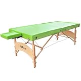 miAco Ayurveda wood portable massage table.