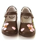 : Rainbow Steps Brown Flower Mary Jane Petal Shoe
