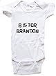 B IS FOR BRANDON / Hurry Up - Name-series - White or Blue Onesie / Baby T-shirt
