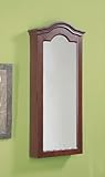 Powell Brown Cherry Wall Jewelry Storage Mirror
