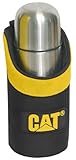CATERPILLAR Thermos and Drink Holder - Holster Stainless Steel Thermos Industrial Strength Stitching CAT000112