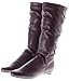 Couture Discount Damenstiefel Fashion Slouch Boots, lila (ST118)