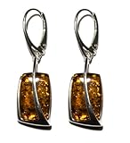 Sterling Silver Honey Amber Earrings