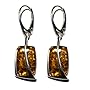 Sterling Silver Honey Amber Earrings