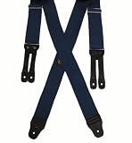 Premium Work Suspender Button Ends X Back