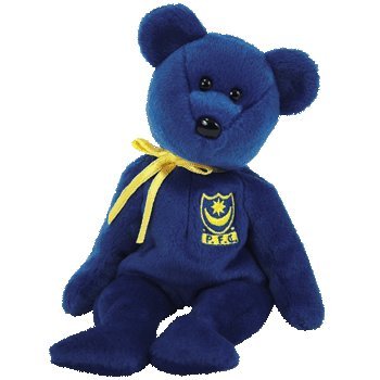 TY Beanie Baby - POMPEY the Bear (UK Portsmouth Football Club Exclusive)