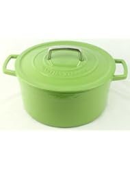 Green Enameled Cast Iron 6 Qt. Round Dutch Oven Casserole