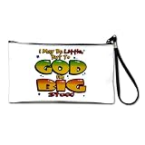 Artsmith, Inc. Clutch Bag Purse (2-Sided) I May Be Little but to God I'm Big Stuff
