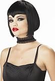 Sexy Halloween Costume Vampire Goth Short Black Bob Wig One Size Fits Most