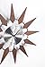 Stilnovo Starbust Wall Clock, Silver/Walnut