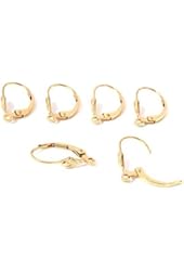 6 14k Gold Filled Lever Back Earrings Jewelry Parts