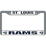 St. Louis Rams Nfl Chrome License Plate Frame