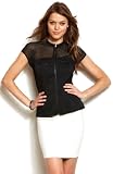 Armani Exchange Womens Mesh Zip Front Peplum Top 41a lO4Q2BL. SL160 Armani Exchange Womens Mesh Zip Front Peplum Top