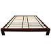 Fine Quality - Zen Simple Japanese Design Platform Bed - Walnut Stain - 3 Sizes -Twin, Queen, King, & Cal King Fine Quality - Zen Simple Japanese Design Platform Bed - Walnut Stain - 3 Sizes -Twin, Queen, King, & Cal King