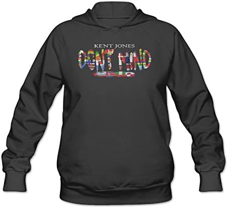 SUSAN Kent Jones Don T Mind Music Usher Women's Funny Hoodie Sweatshirt S Black