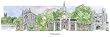 Princeton University - Collegiate Colors - 5" x 13" Framed Prints